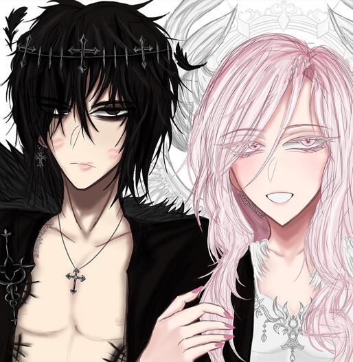 Two Person Waist-Up (Phone Drawing)
