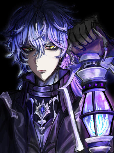 Waist-Up Fanart, Flins, Genshin Impact (Phone Drawing)