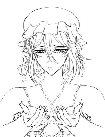 Waist-Up Sketch (Phone Drawing)