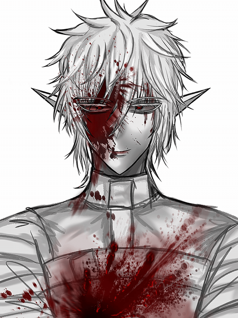 extreme gore example - excessive blood splatters