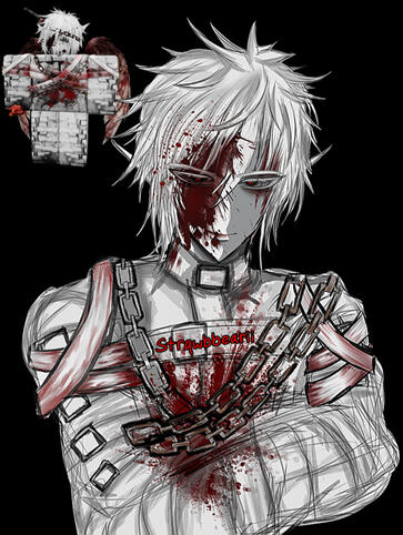 extreme gore example - excessive blood splatters